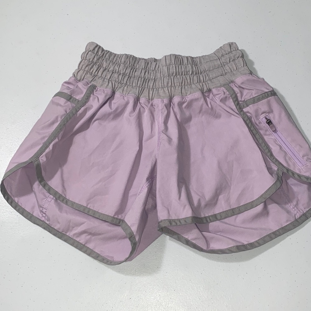 Lululemon Track That Women’s Lilac Light Purple Gym Shorts Size 4 - 4” Inseam